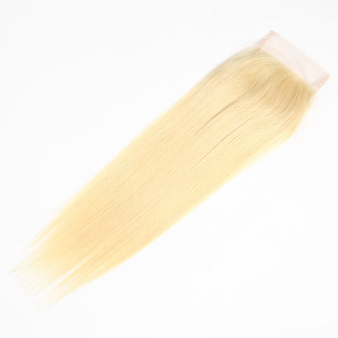 #613 BLONDE STRAIGHT CLOSURE