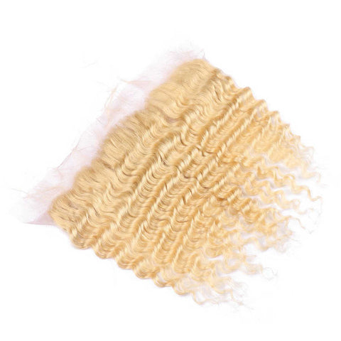 #613 BLONDE CURLY FRONTAL